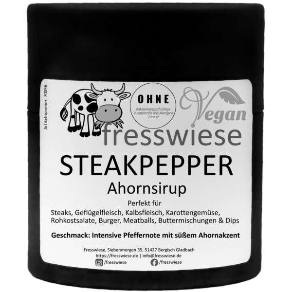 Steakpepper mit Ahornsirup